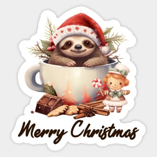 Merry Slothmas Sticker